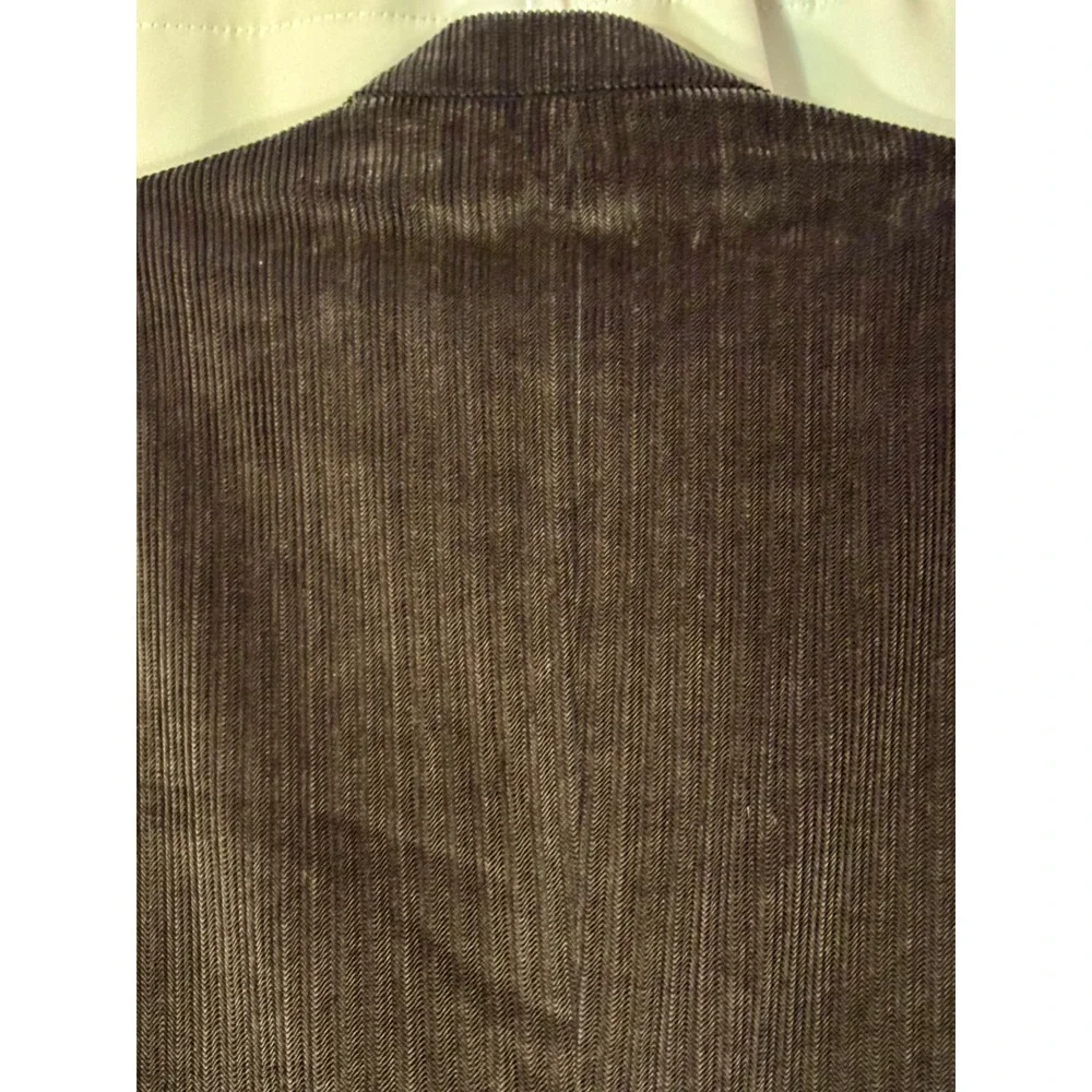 Dockers Mens Dark Gray Herringbone Corduroy Blazer Sport Coat 42L 100% Cotton